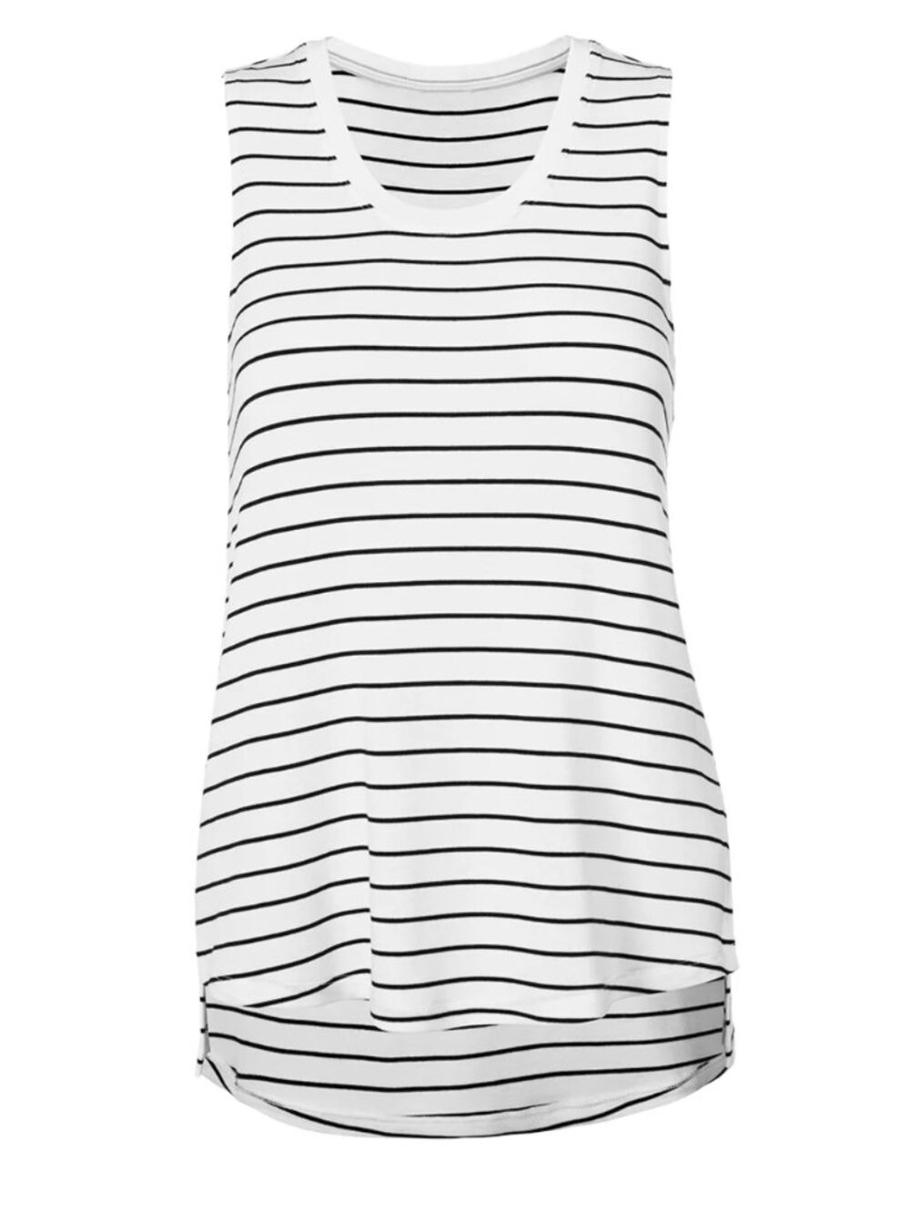 CAbi ATC BBQ Tank | Black & White Striped | Medium